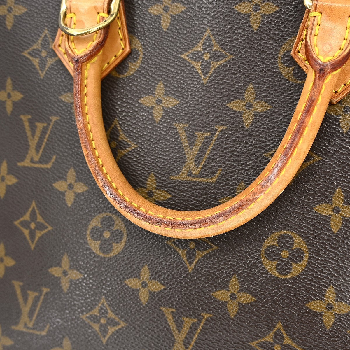 Louis Vuitton Alma Handbag Monogram Canvas Brown Canvas Handbag (Pre-Owned)
