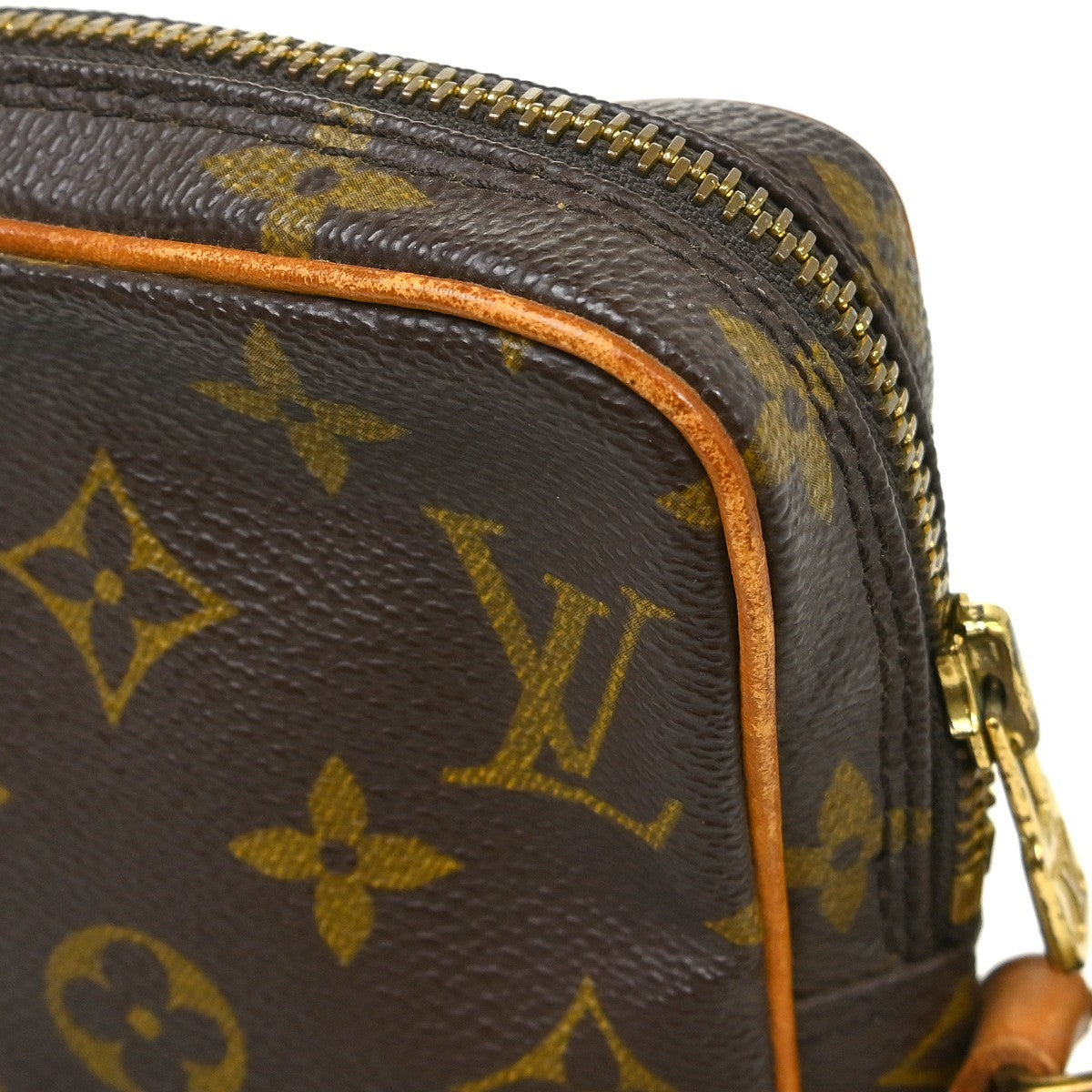 Louis Vuitton Danube Handbag Monogram Canvas Brown Canvas Shoulder Bag Bag (Pre-Owned)