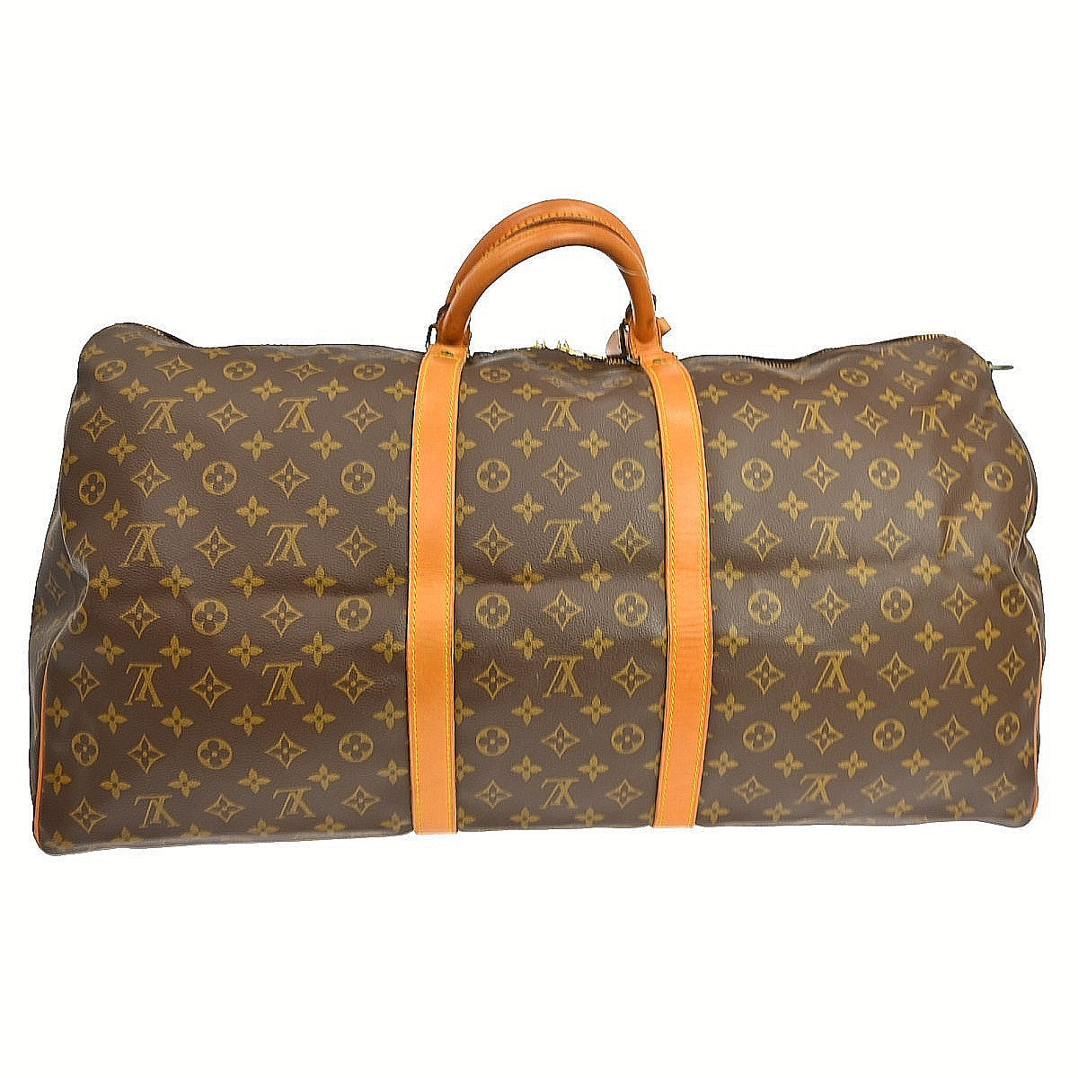 Louis Vuitton Keepall Bandouliere Bag Monogram Canvas Brown Canvas Travel Bag Bag (Pre-Owned)