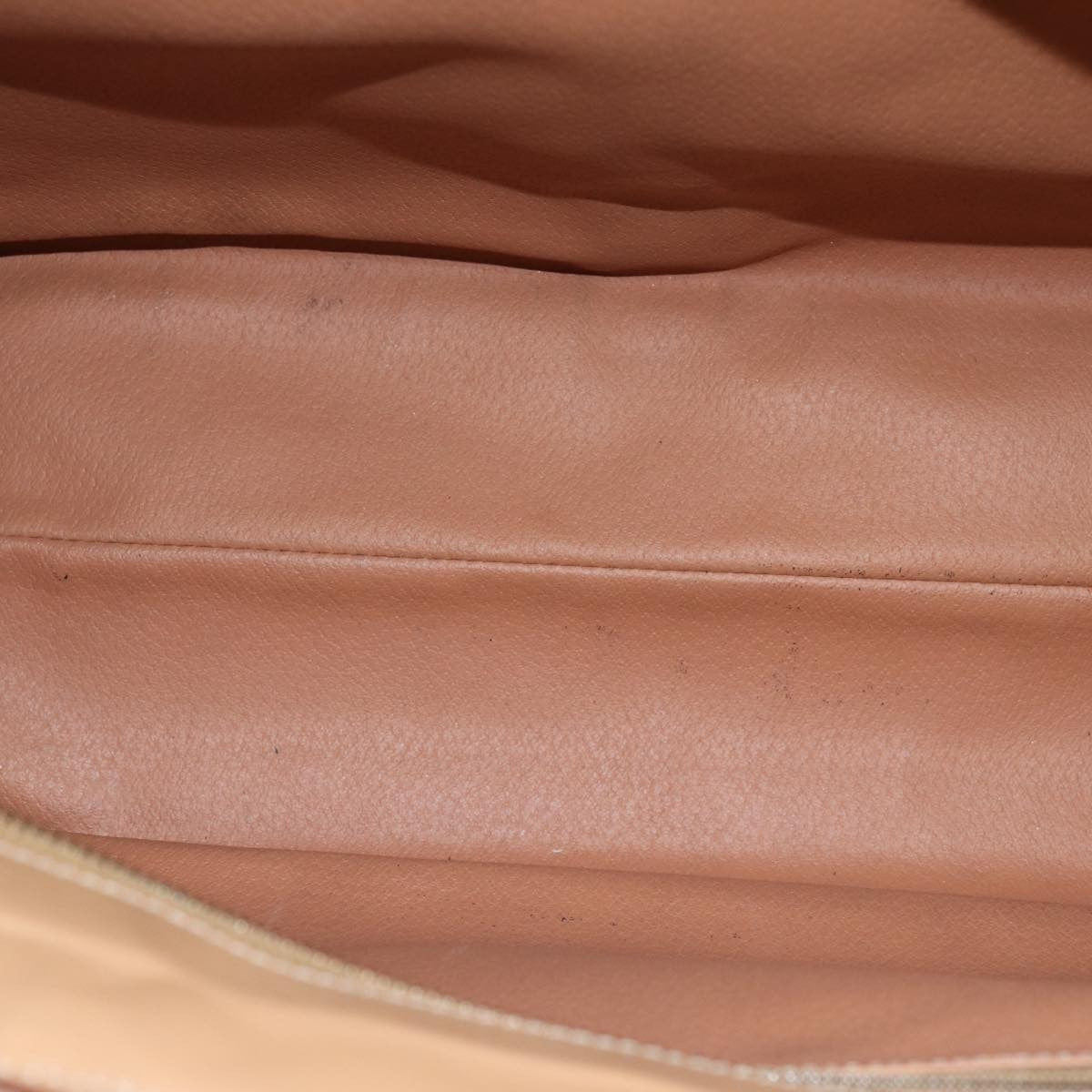 Celine Vintage Macadam Tote Bag Canvas And Leather Brown Canvas Tote Bag Bag (Pre-Owned)