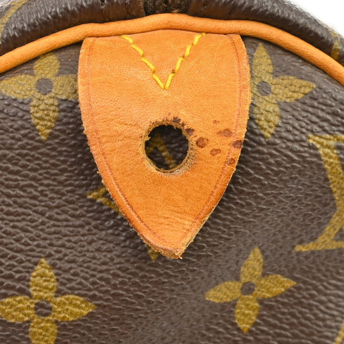 Louis Vuitton Speedy Handbag Monogram Canvas Brown Canvas Handbag (Pre-Owned)