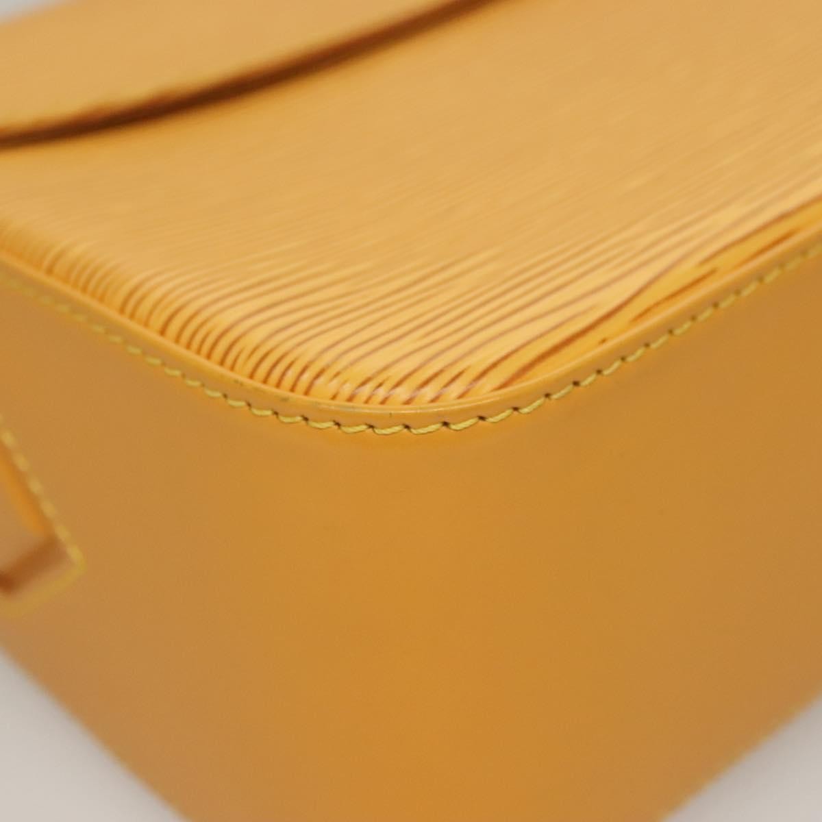 Louis Vuitton Buci Handbag Epi Leather Yellow Leather Shoulder Bag Bag (Pre-Owned)
