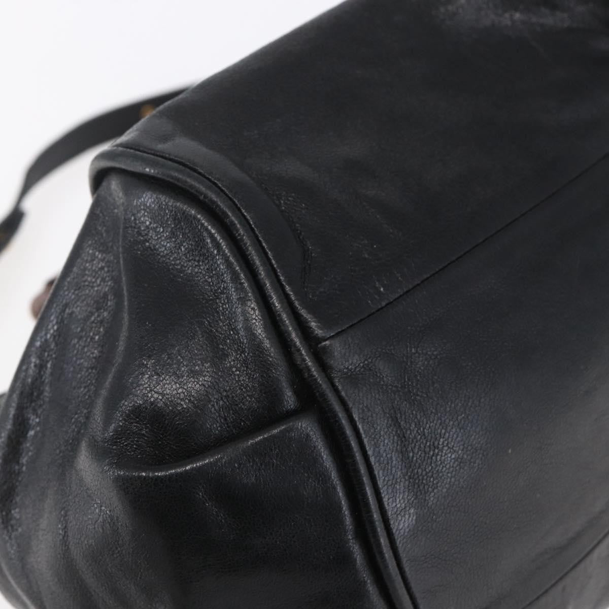 Chloe Ethel Handbag Leather Black Leather Handbag (Pre-Owned)