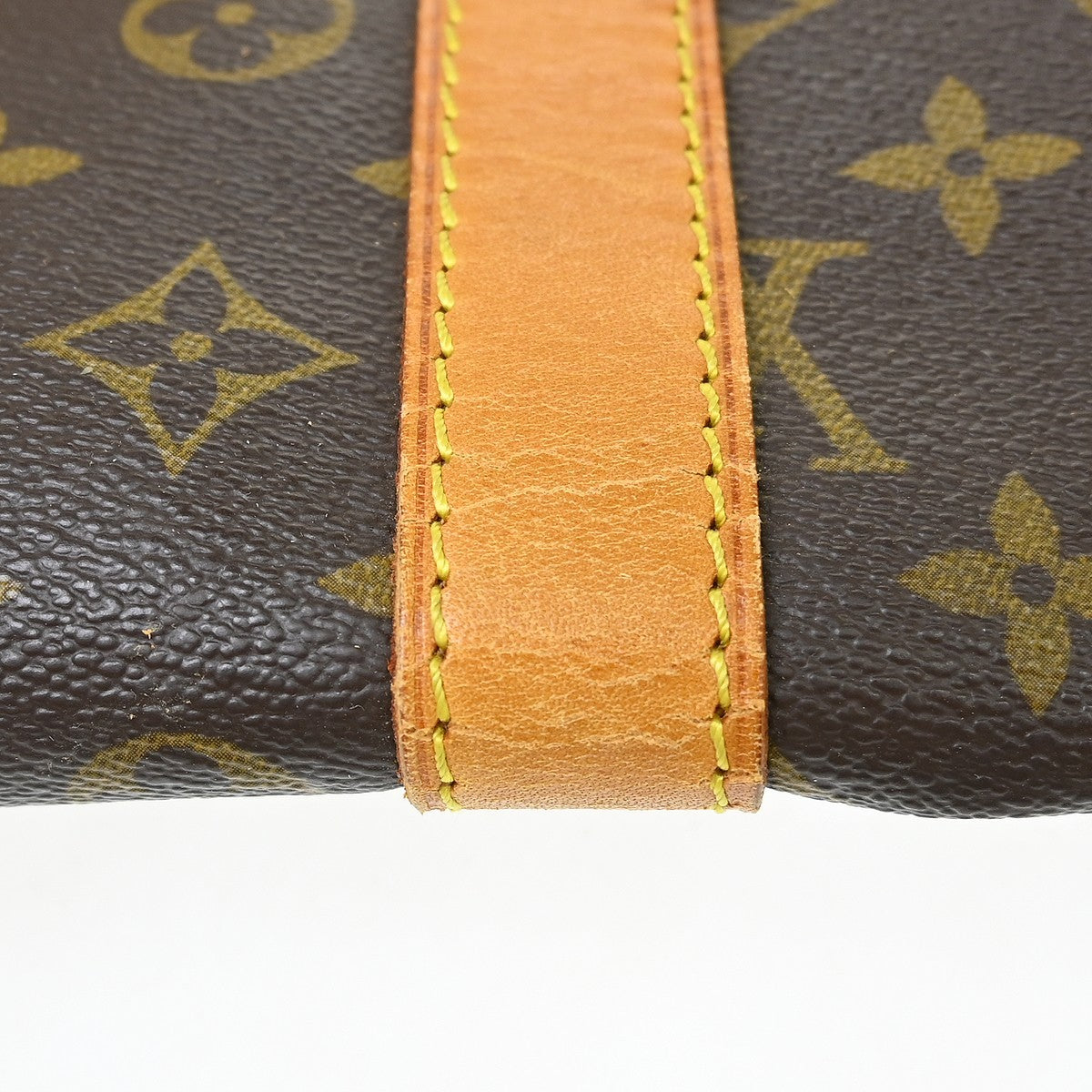 Louis Vuitton Keepall Bandouliere Bag Monogram Canvas Brown Canvas Travel Bag Bag (Pre-Owned)
