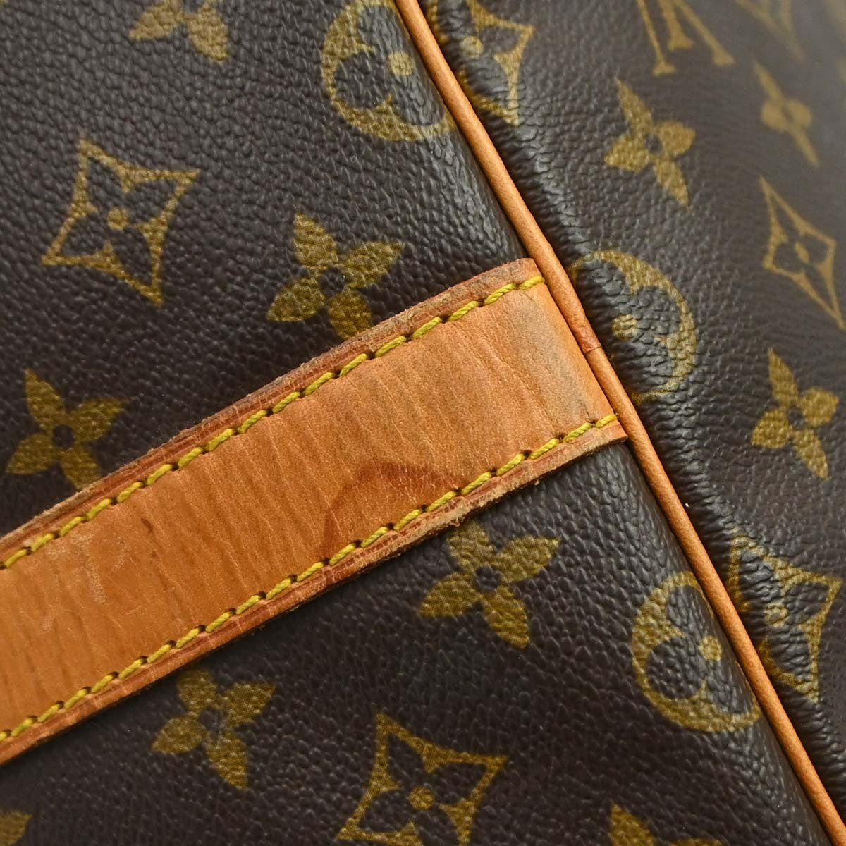 Louis Vuitton Keepall Bandouliere Bag Monogram Canvas Brown Canvas Travel Bag Bag (Pre-Owned)