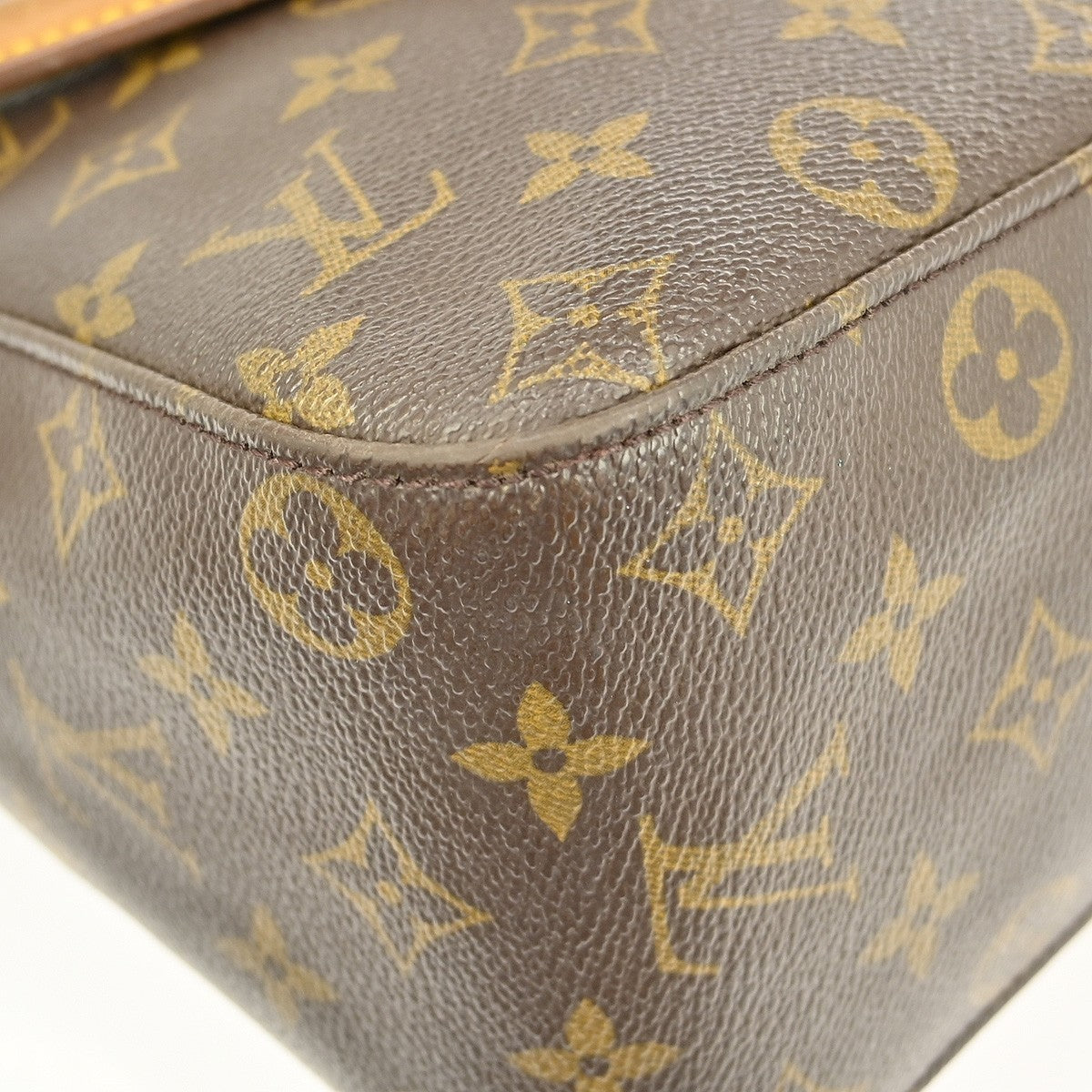 Louis Vuitton Monogram Looping Handbag Monogram Canvas Brown Canvas Shoulder Bag Bag (Pre-Owned)