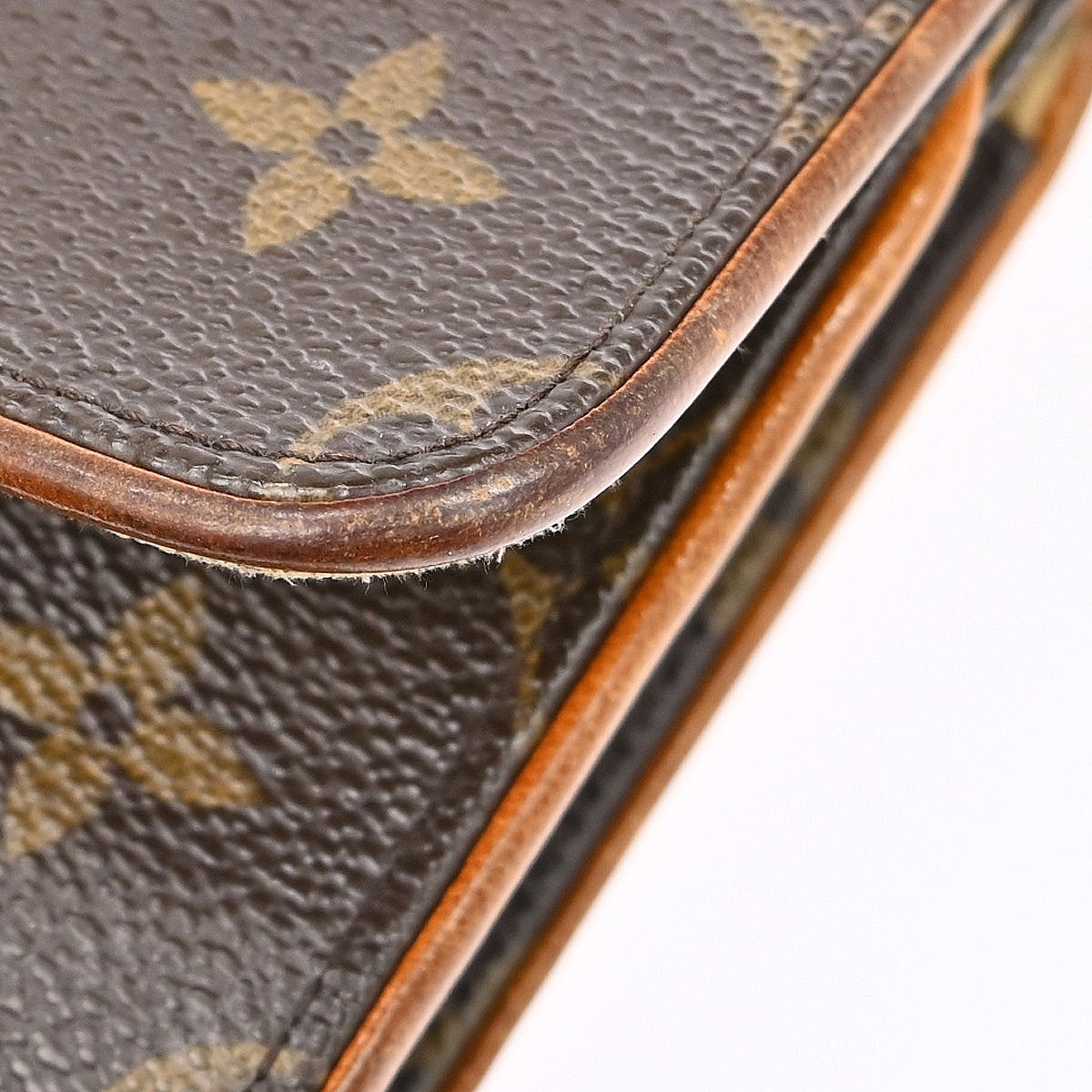 Louis Vuitton Twin Handbag Monogram Canvas Brown Canvas Clutche & Pouche Bag (Pre-Owned)