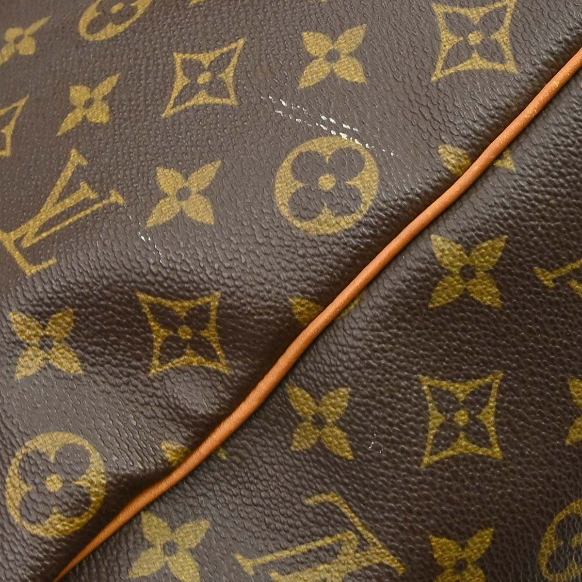 Louis Vuitton Keepall Bag Monogram Canvas Brown Canvas Travel Bag Bag (Pre-Owned)