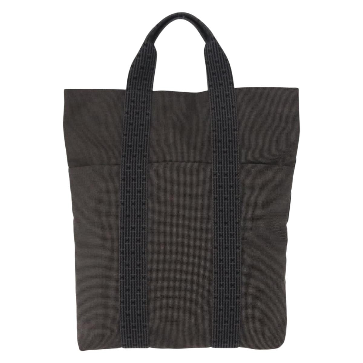 Hermes Fourre-Tout Herline Fourre-Tout Herline Gray Canvas Tote Bag Bag (Pre-Owned)