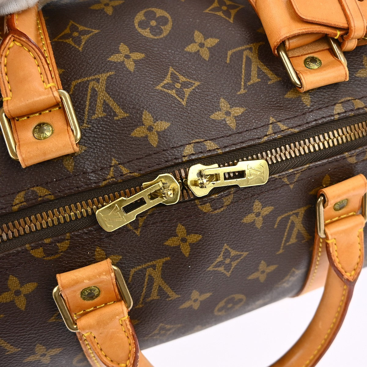 Louis Vuitton Keepall Bag Monogram Canvas Brown Canvas Travel Bag Bag (Pre-Owned)