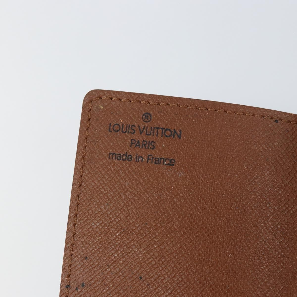 Louis Vuitton Porte Cartes Pression Card Case Monogram Canvas Brown Canvas Card Holders Accessory (Pre-Owned)