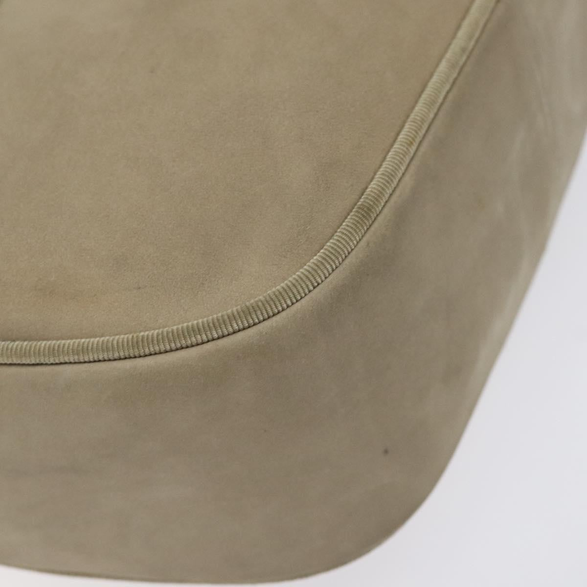 Salvatore Ferragamo Vara Bow Camera Shoulder Bag Suede Beige Suede Shoulder Bag Bag (Pre-Owned)