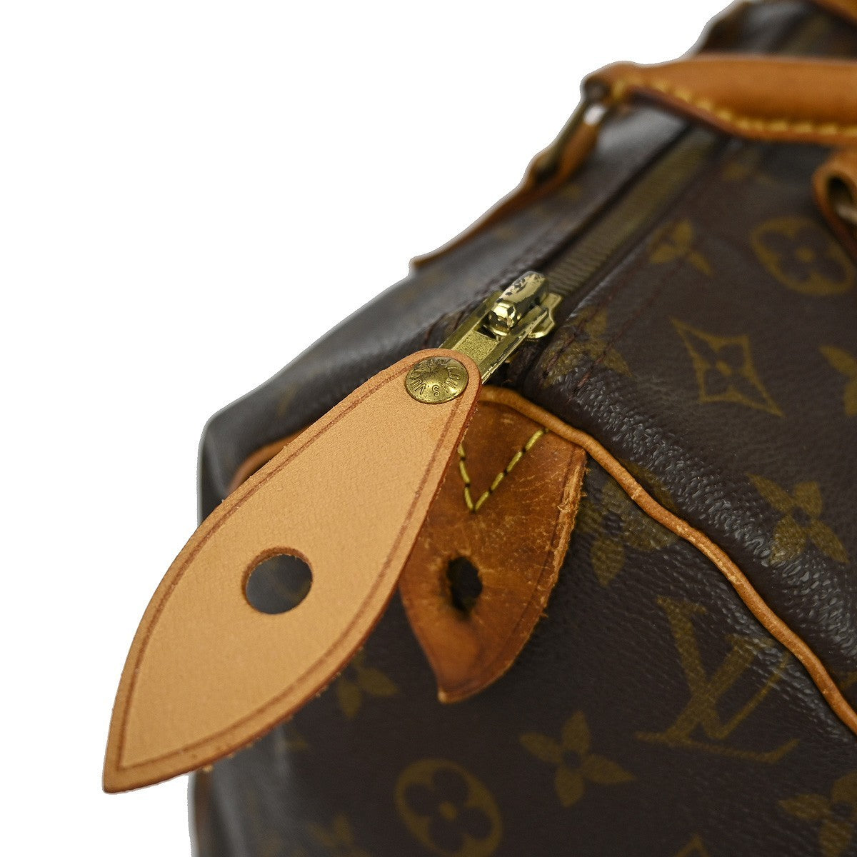 Louis Vuitton Speedy Handbag Monogram Canvas Brown Canvas Handbag (Pre-Owned)