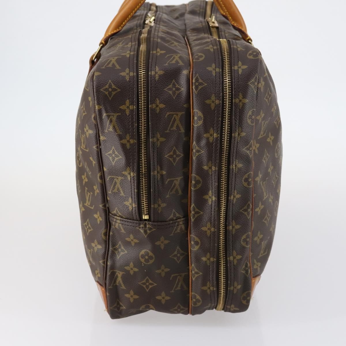 Louis Vuitton Sirius Handbag Monogram Canvas Brown Canvas Travel Bag Bag (Pre-Owned)