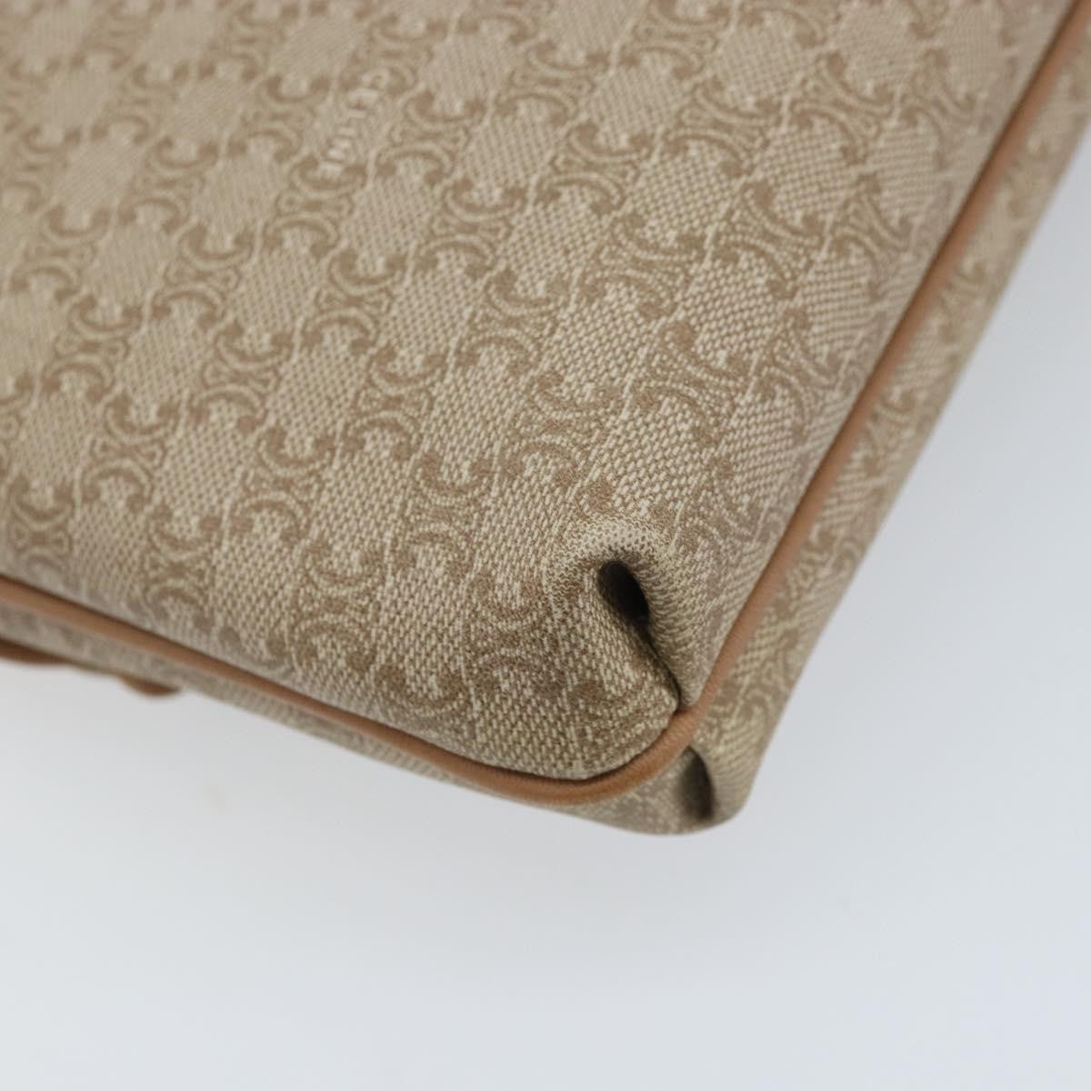 Celine C Macadam Pouch Canvas Beige Pvc Clutche & Pouche Bag (Pre-Owned)