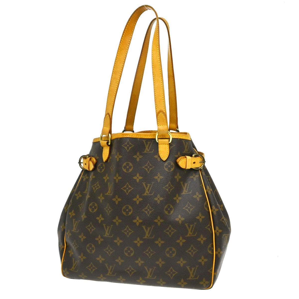 Louis Vuitton Batignolles Handbag Monogram Canvas Brown Canvas Tote Bag Bag (Pre-Owned)