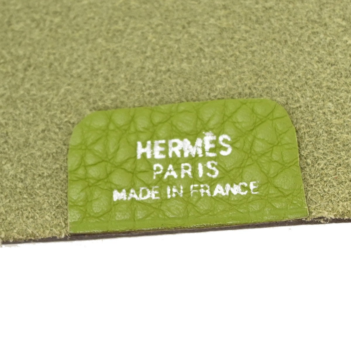 Hermes Ulysse Agenda Cover Leather Green Leather Wallets Accessory (Pre-Owned)