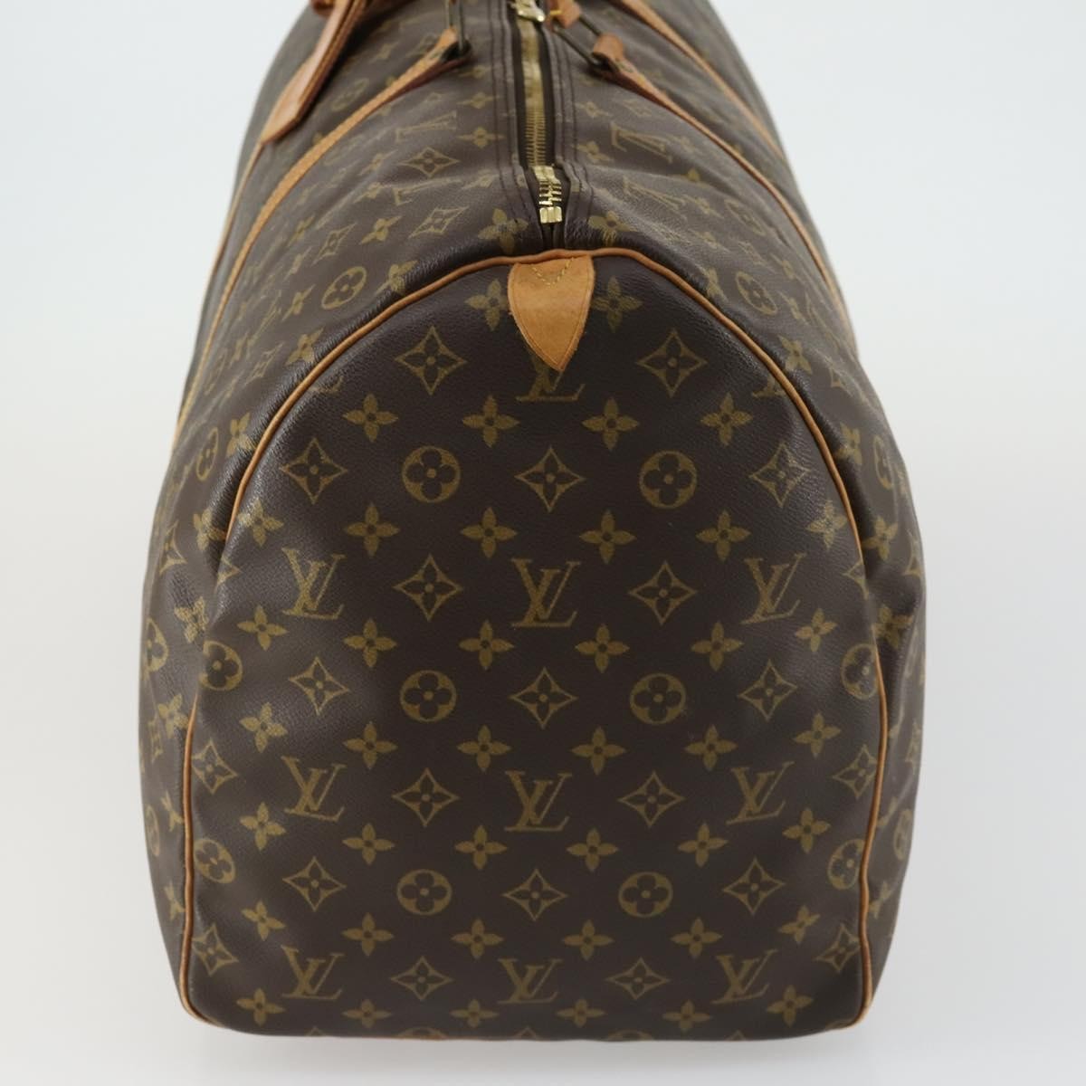 Louis Vuitton Keepall Bag Monogram Canvas Brown Canvas Travel Bag Bag (Pre-Owned)
