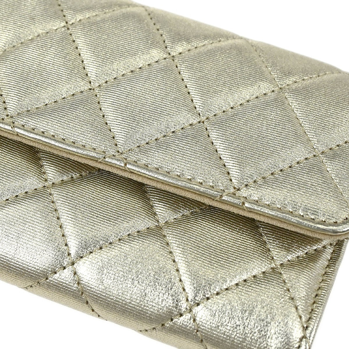 Chanel Reissue 2.55 Clutch Leather Gold Leather Clutche & Pouche Bag (Pre-Owned)