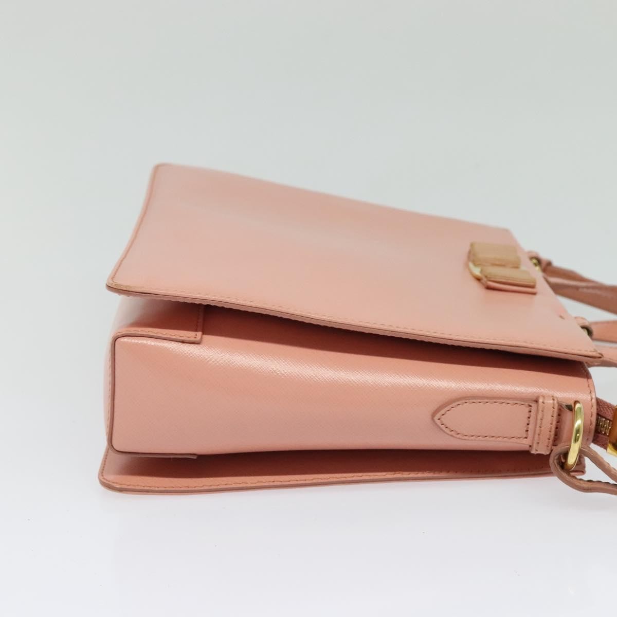 Salvatore Ferragamo Vala Shoulder Bag Leather Pink Leather Bag (Pre-Owned)