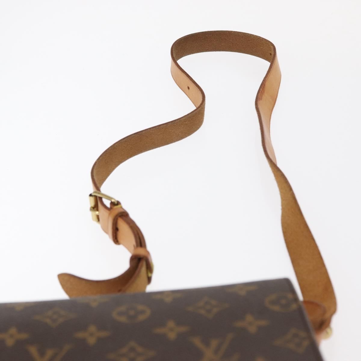 Louis Vuitton Cartouchiere Handbag Monogram Canvas Brown Canvas Shoulder Bag Bag (Pre-Owned)