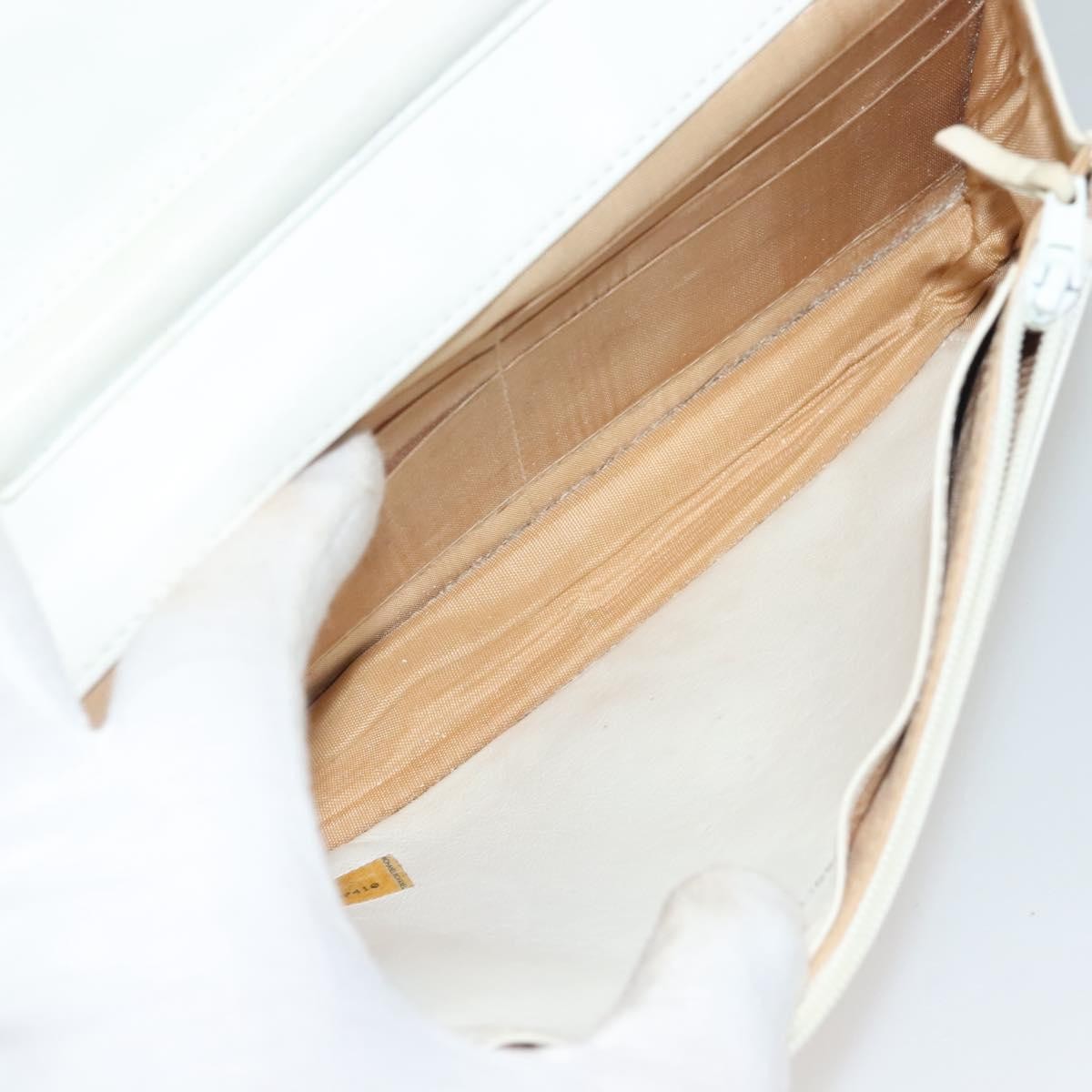 Chanel Vintage Timeless Wallet On Chain Caviar White Leather Shoulder Bag Bag (Pre-Owned)