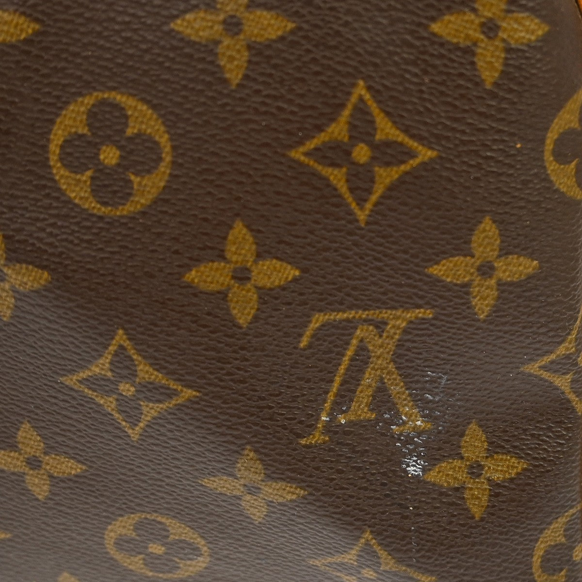 Louis Vuitton Keepall Bag Monogram Canvas Brown Canvas Handbag (Pre-Owned)