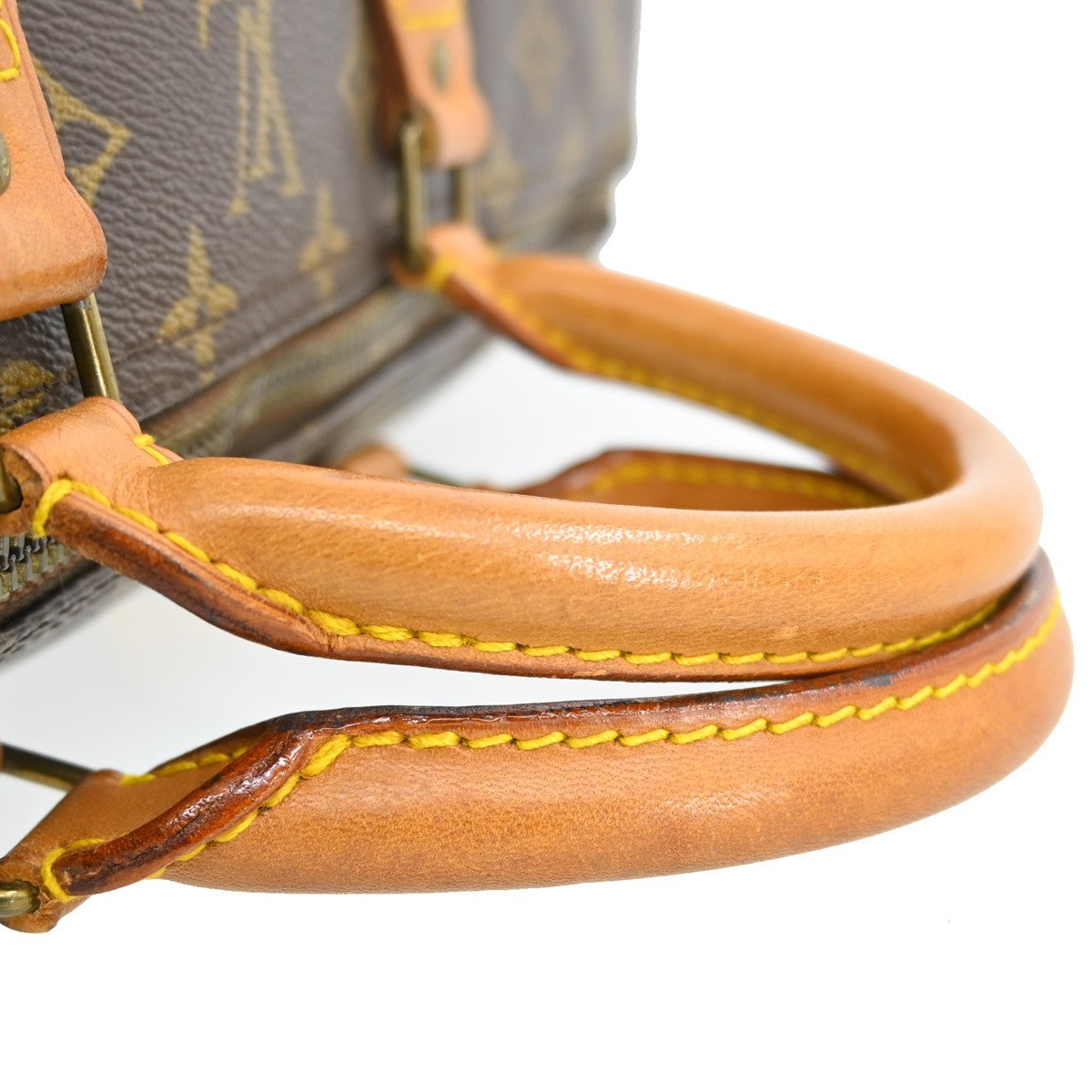 Louis Vuitton Speedy Handbag Monogram Canvas Brown Canvas Handbag (Pre-Owned)