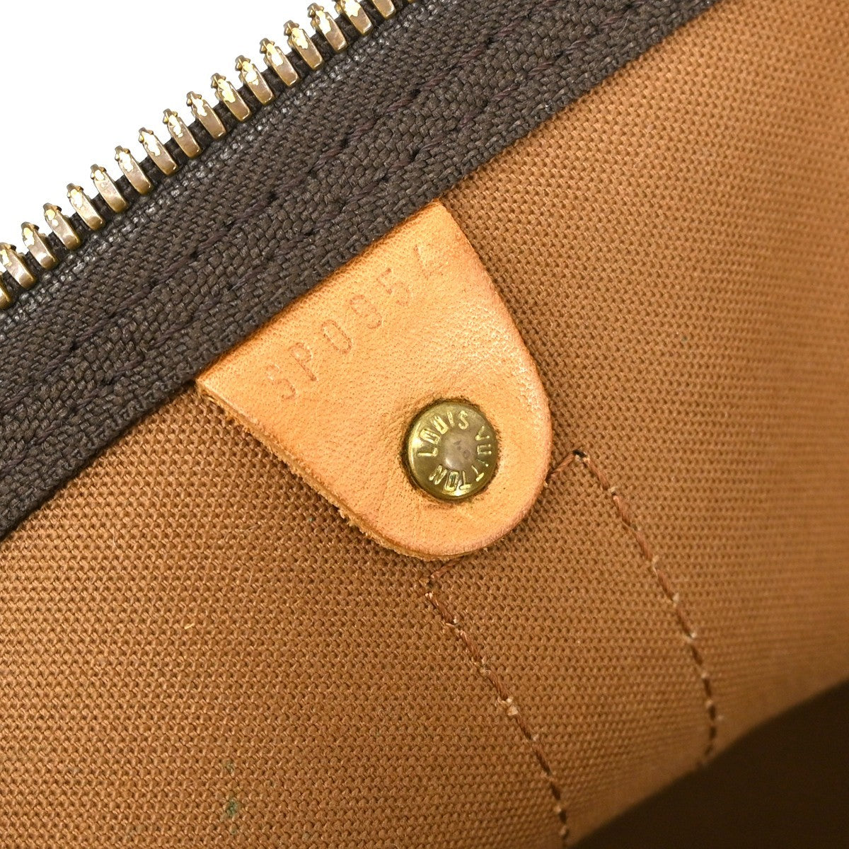 Louis Vuitton Keepall Bag Monogram Canvas Brown Canvas Travel Bag Bag (Pre-Owned)