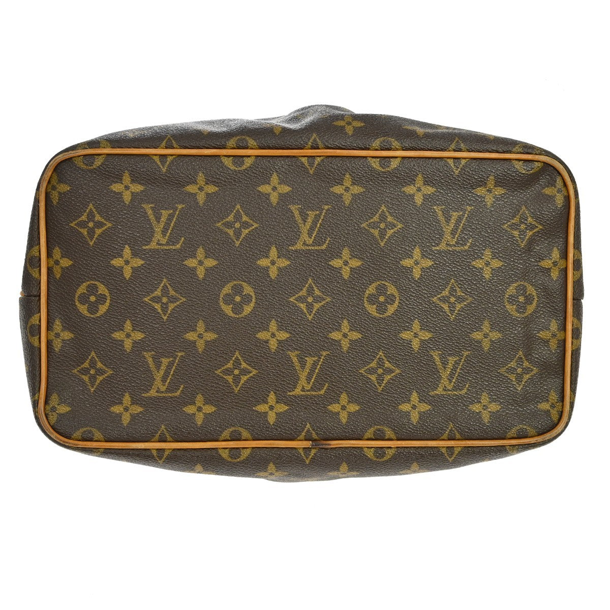 Louis Vuitton Palermo Handbag Monogram Canvas Brown Canvas Tote Bag Bag (Pre-Owned)