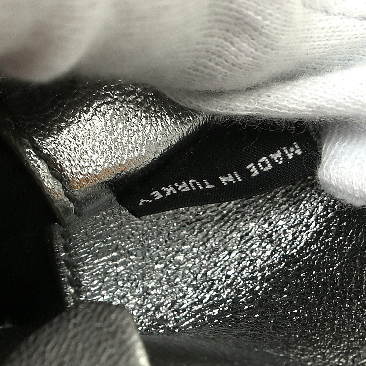 Miu Miu Nappa Matelassè Leather Silver Leather Handbag (Pre-Owned)
