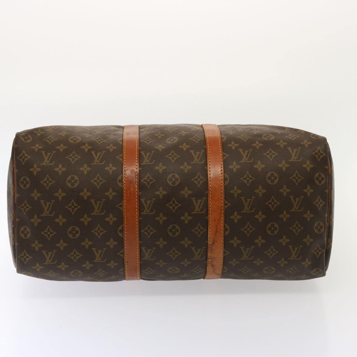 Louis Vuitton Keepall Bag Monogram Canvas Brown Canvas Travel Bag Bag (Pre-Owned)
