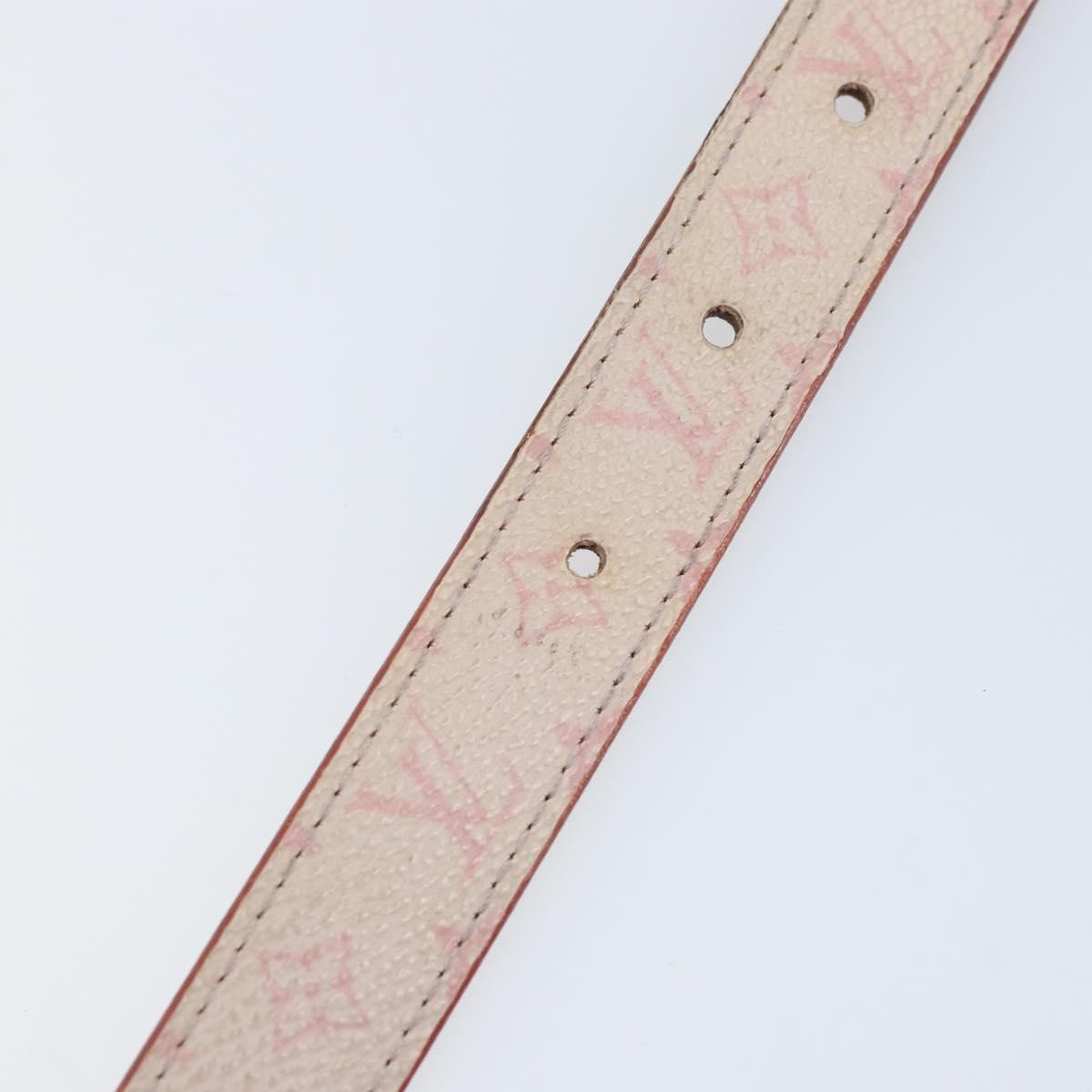 Louis Vuitton Signature Chain Belt Monogram Eclipse Canvas Pink Canvas Belts Accessory (Pre-Owned)