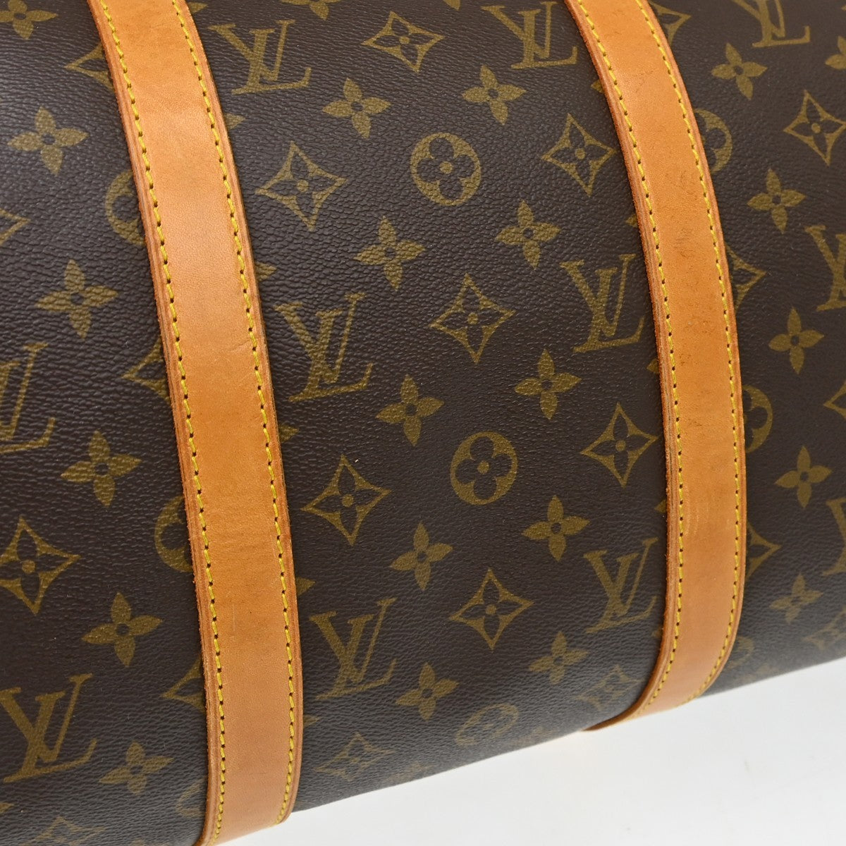 Louis Vuitton Keepall Bag Monogram Canvas Brown Canvas Travel Bag Bag (Pre-Owned)