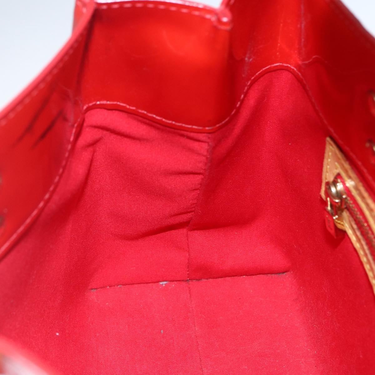 Louis Vuitton Reade Handbag Monogram Vernis Red Patent_Leather Handbag (Pre-Owned)
