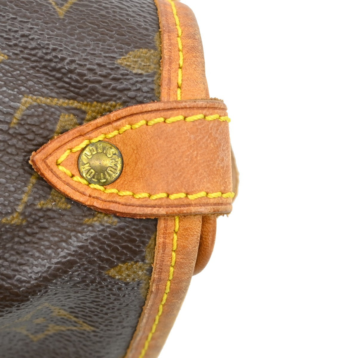 Louis Vuitton Saumur Handbag Monogram Canvas Brown Canvas Shoulder Bag Bag (Pre-Owned)