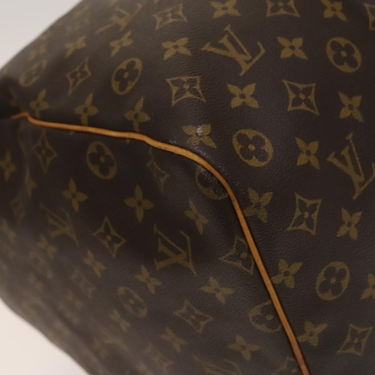 Louis Vuitton Keepall Bag Monogram Canvas Brown Canvas Travel Bag Bag (Pre-Owned)