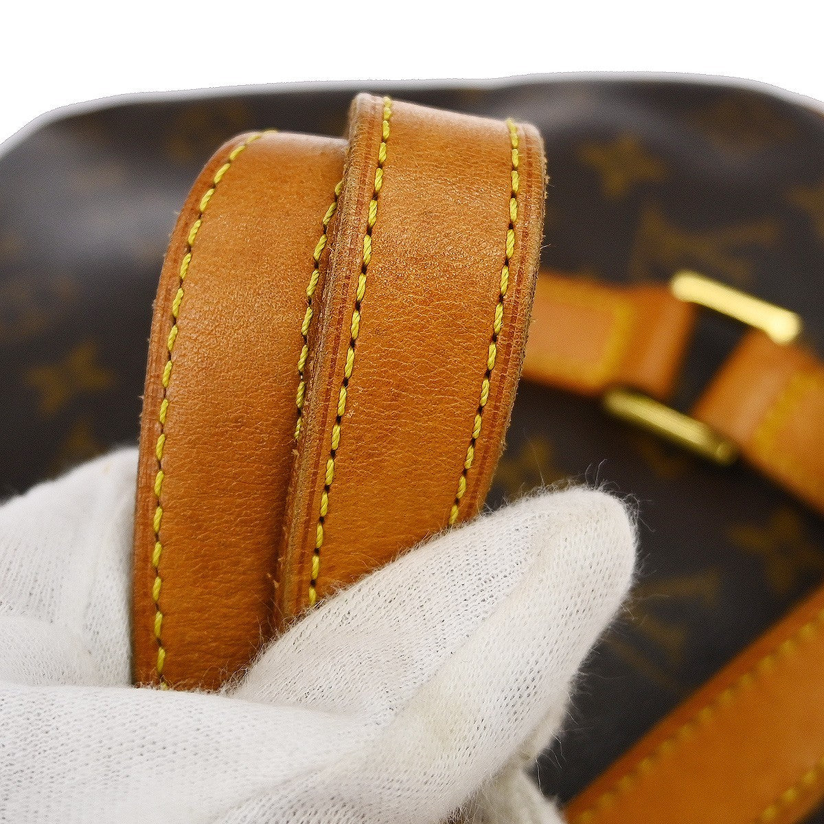 Louis Vuitton Cite Handbag Monogram Canvas Brown Canvas Shoulder Bag Bag (Pre-Owned)