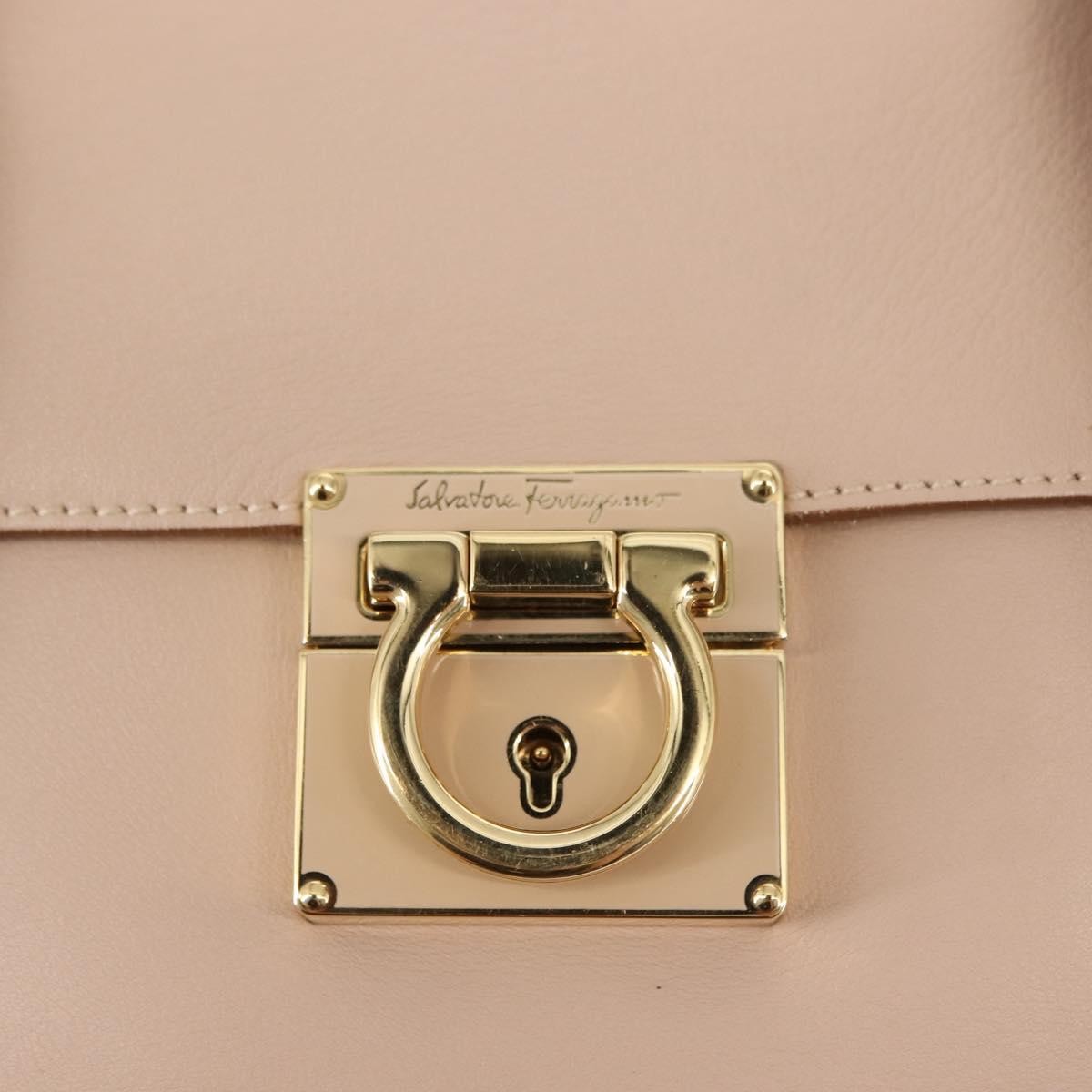 Salvatore Ferragamo Sookie Satchel Leather Pink Leather Bag (Pre-Owned)
