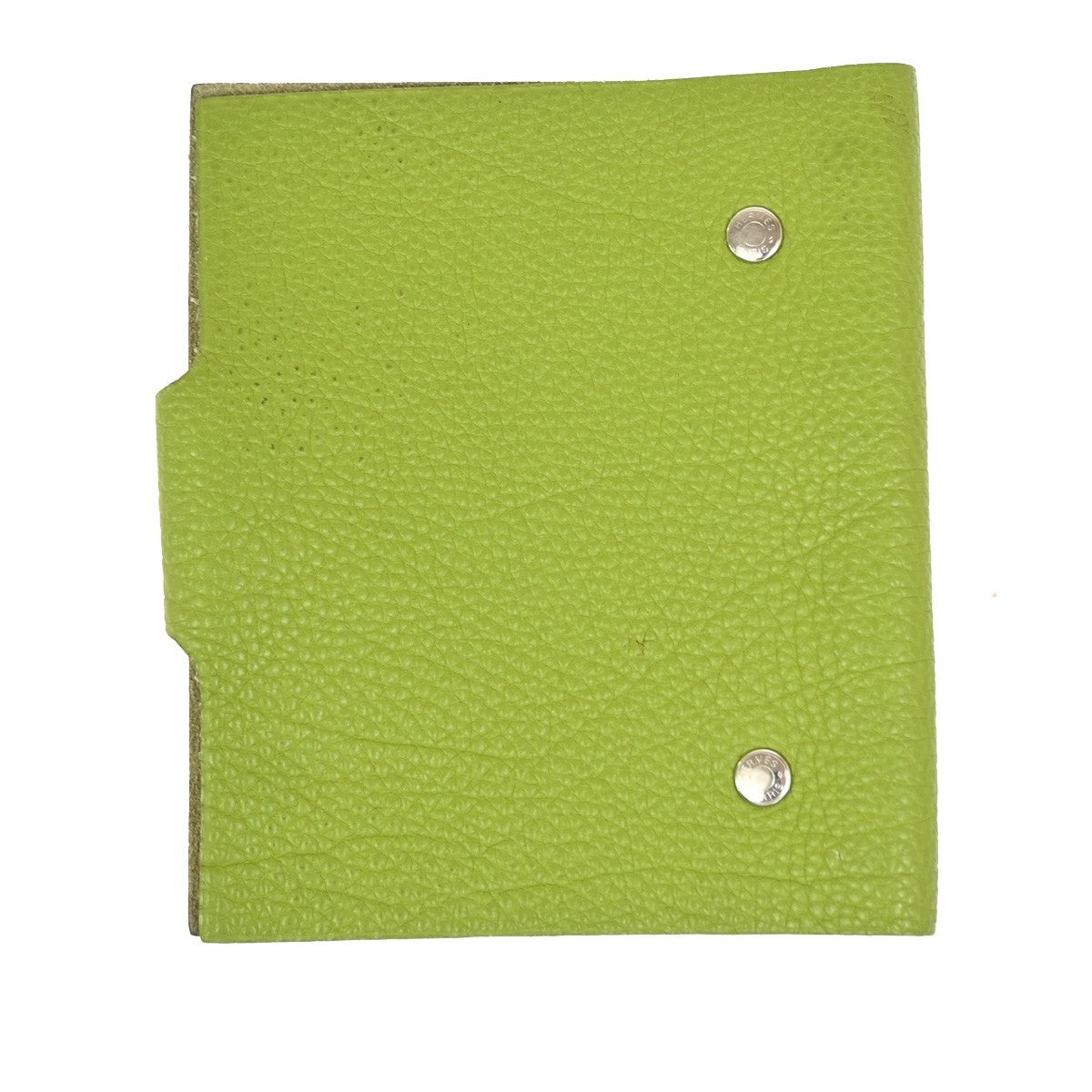 Hermes Ulysse Agenda Cover Leather Green Leather Wallets Accessory (Pre-Owned)