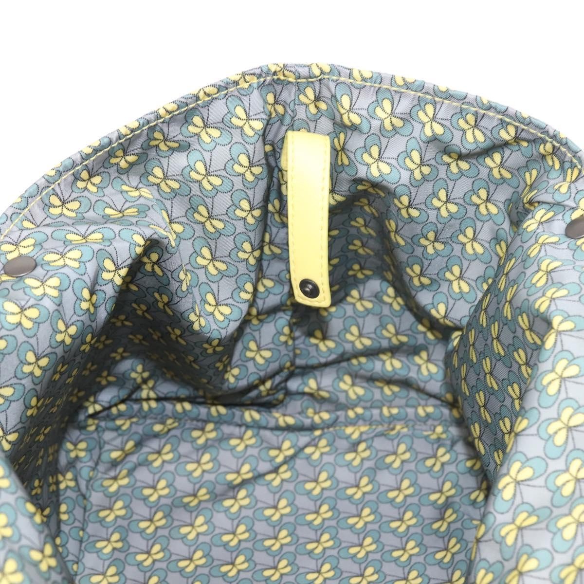 Bottega Veneta A-Shape Tote Leather With Intrecciato Detail Yellow Leather Shoulder Bag Bag (Pre-Owned)
