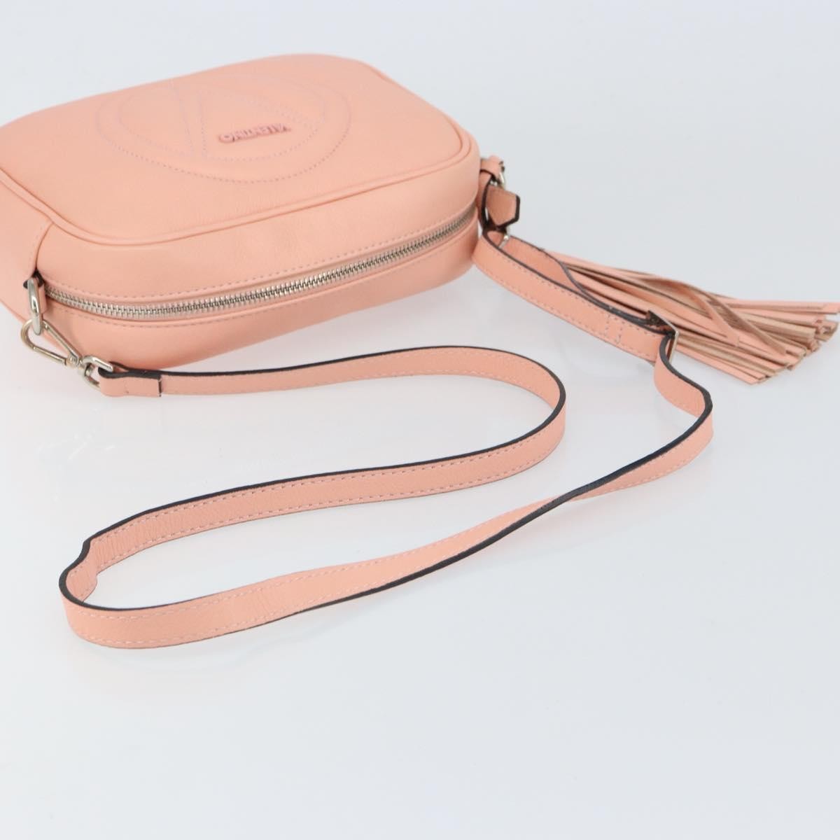 Valentino Garavani Vintage Shoulder Bag Leather Pink Leather Shoulder Bag Bag (Pre-Owned)