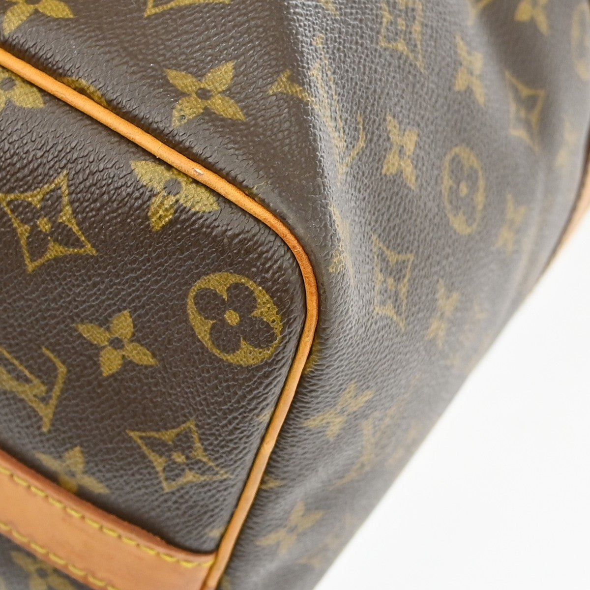 Louis Vuitton Keepall Bandouliere Bag Monogram Canvas Brown Canvas Travel Bag Bag (Pre-Owned)