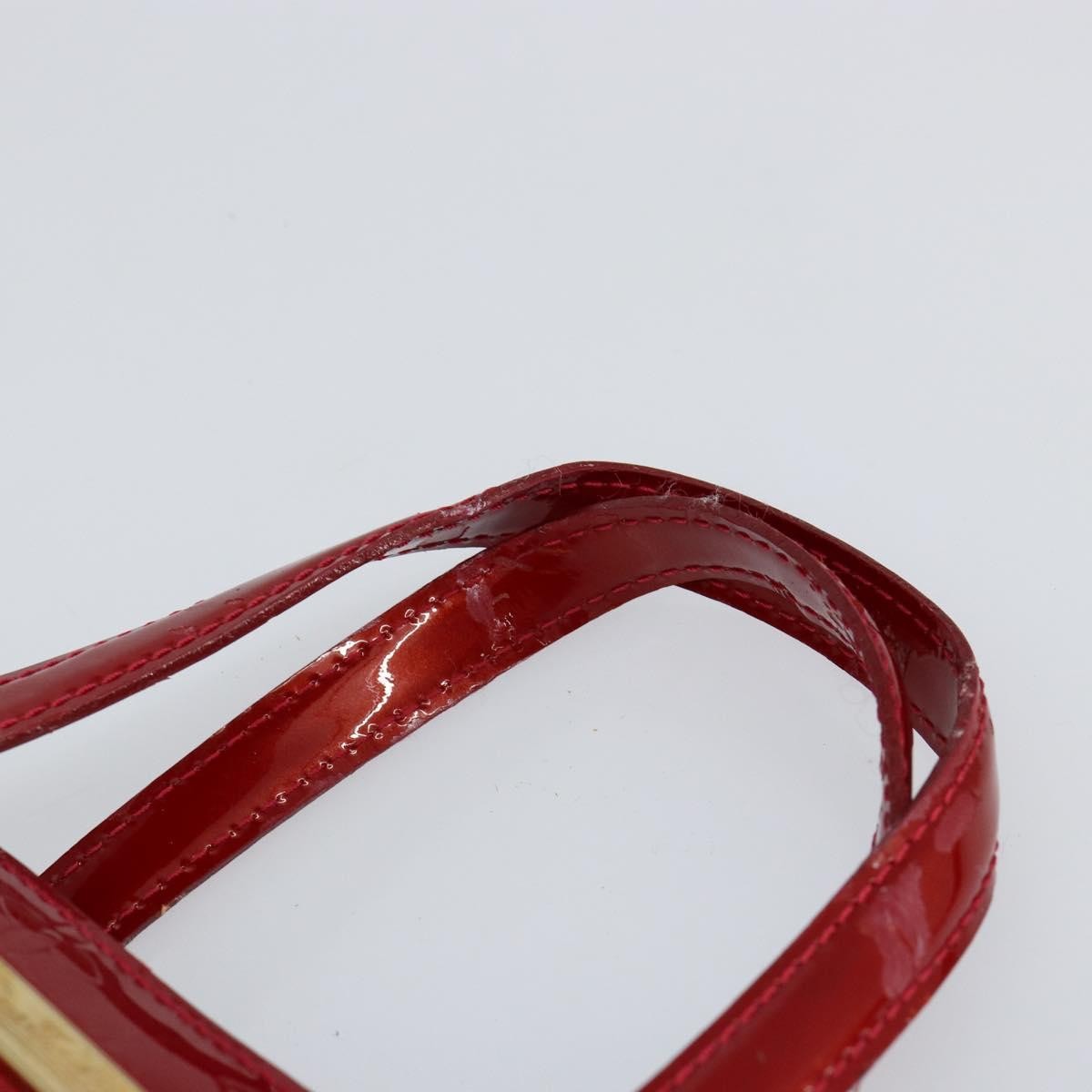 Louis Vuitton Wilshire Handbag Monogram Vernis Red Patent_Leather Handbag (Pre-Owned)