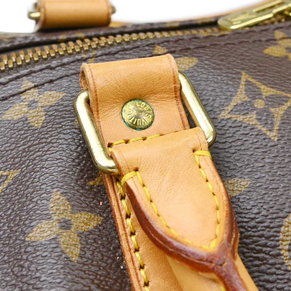 Louis Vuitton Keepall Bandouliere Bag Monogram Canvas Brown Canvas Travel Bag Bag (Pre-Owned)