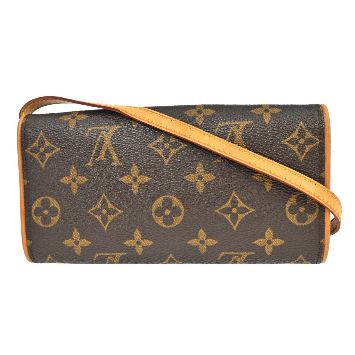 Louis Vuitton Twin Handbag Monogram Canvas Brown Canvas Clutche & Pouche Bag (Pre-Owned)
