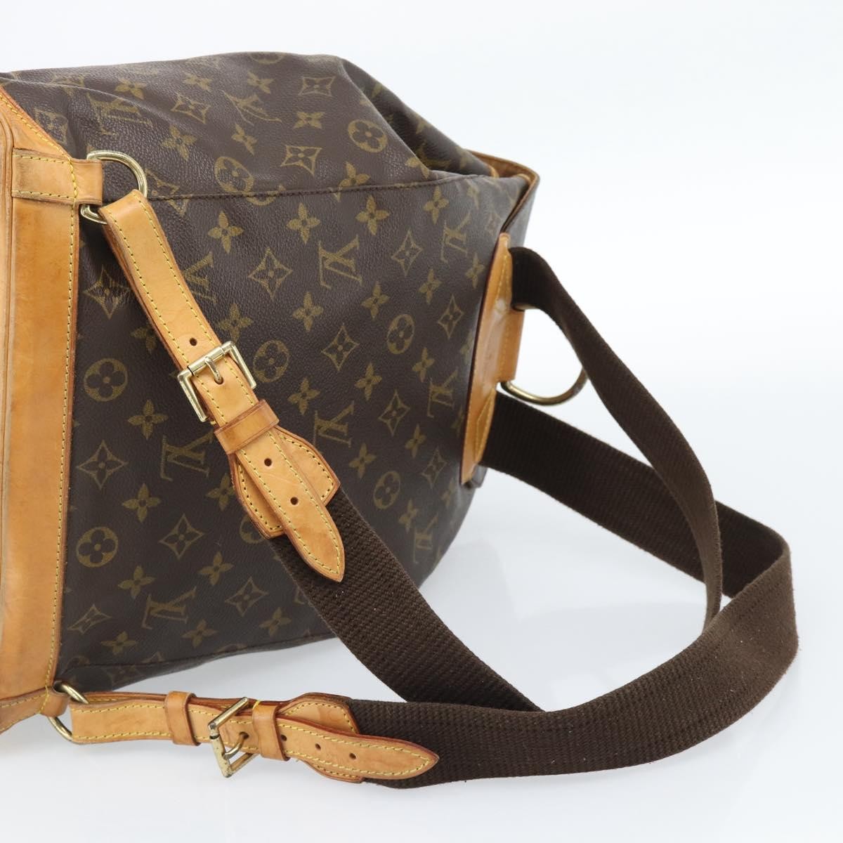 Louis Vuitton Vintage Montsouris Backpack Monogram Canvas Brown Canvas Backpack Bag (Pre-Owned)