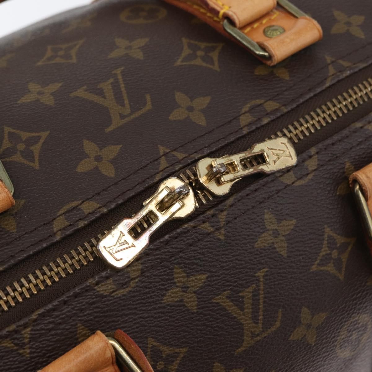 Louis Vuitton Keepall Bag Monogram Canvas Brown Canvas Travel Bag Bag (Pre-Owned)