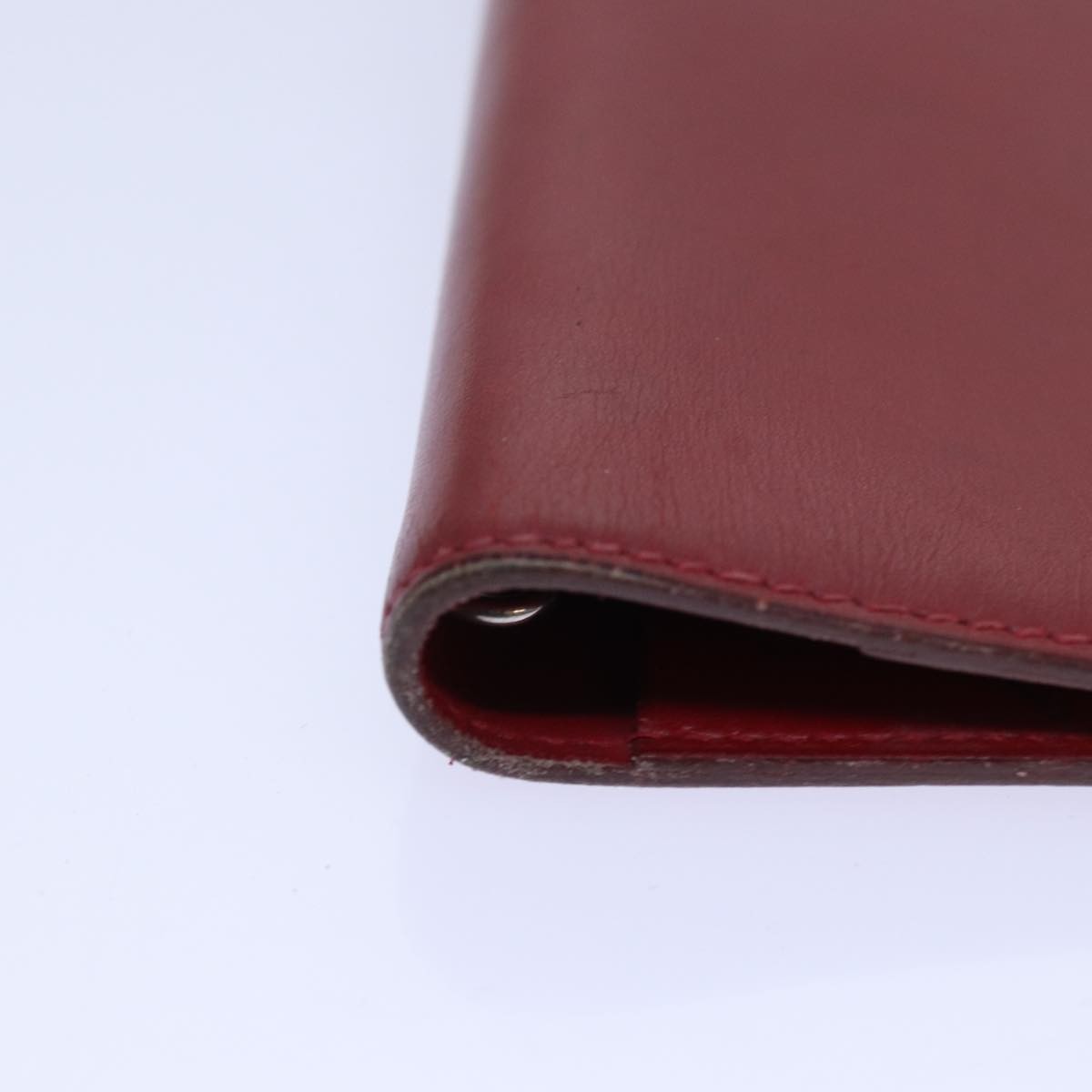 Hermes Agenda A6 Day Planner Housse Leather Red Leather Wallets Accessory (Pre-Owned)
