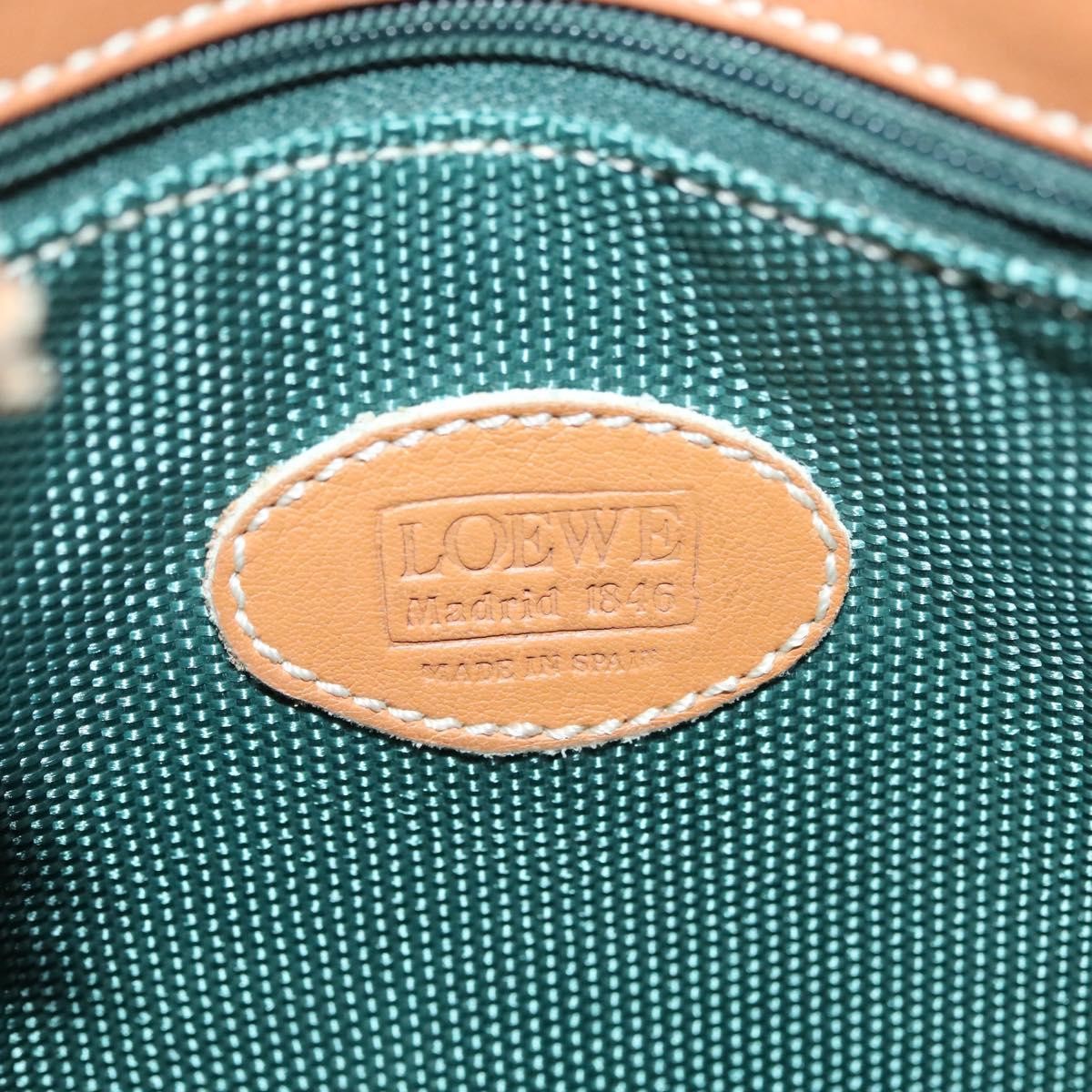 Loewe Vintage Shoulder Bag Canvas Beige Canvas Shoulder Bag Bag (Pre-Owned)